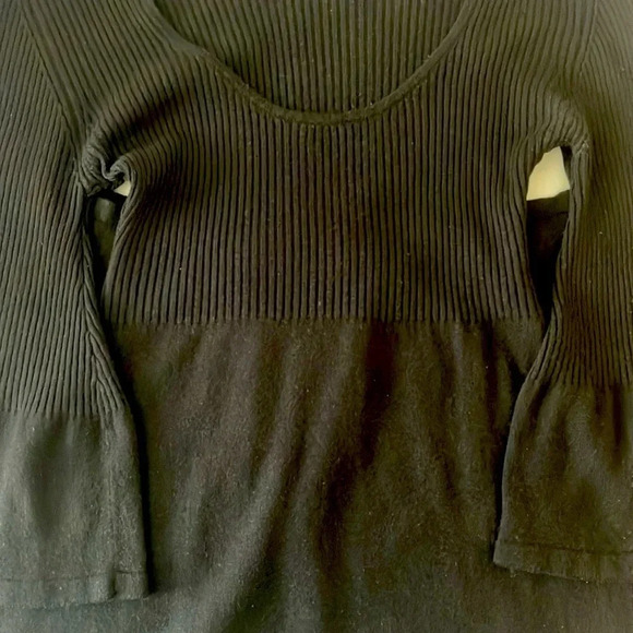 Black Sweater Dress with Bell Sleeves - Size S/M - Picture 4 of 4